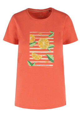 Volcano T-Shirt T-VALERY Coral S