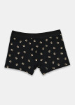 Noviti Boxerky BB006 Vzor M-2XL černá whisky XXL