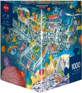HEYE Puzzle Mimozemšťania vítaní!