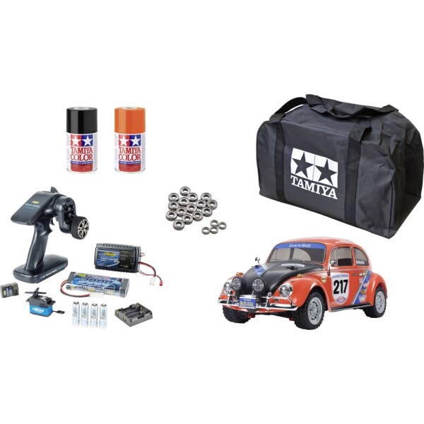 Tamiya MF-01X VW Beetle Rally komutátorový 1:10 RC model auta elektrický cestný model 4WD (4x4) Kompletná ekonomická sada 2,4 GHz exkluzívna sada; 330058650