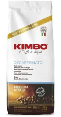 Kimbo Espresso Decaffeinato 500 g / Zrnková káva / bezkofeínová (8002200140076)