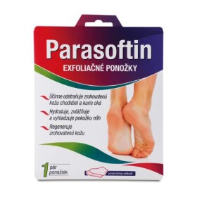 PARASOFTIN Exfoliačné návleky vegan friendly 1 pár