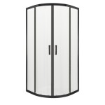 KERRA - Sprchovací kút bez vaničky Soho 80 (čierny) 5907548118721