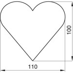 Srdcové vykrajovátko 11 cm - Smolík - Smolík