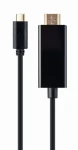 Gembird adaptér USB Typ-C (M) na HDMI (M) 2m čierna (A-CM-HDMIM-01)