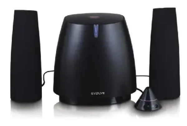 Evolve repro 2.1 Demon A410 piano black, RSR (20W+10W+10W) dvojpásmové satelity (A410)