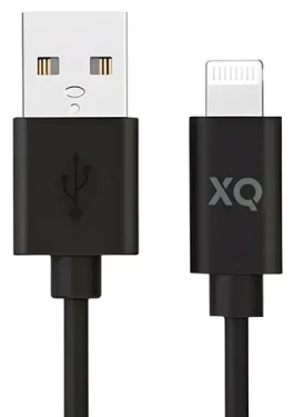 XQISIT čierna / Dátový kábel USB-A - Lightning / MFI certifikácia / 1 m (50894)