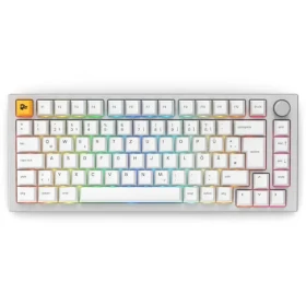 Glorious GMMK Pre biela / herná klávesnica / mechanická / Glorious Fox Ultralight / ISO Layout / DE Layout (GLO-GMMK-P75-FOX-ISO-W-DE)