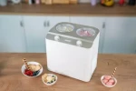 Unold 48830 Doppio bianco / Zmrzlinovač / 250 W / 1,2 l / nerezová oceľ / otočné ovládanie (48830)