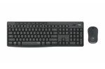 Logitech MK295 Slim Combo Graphite / Bezdrôtová sada klávesnice a myši / CZ layout / USB nanoprijímač (920-009808)