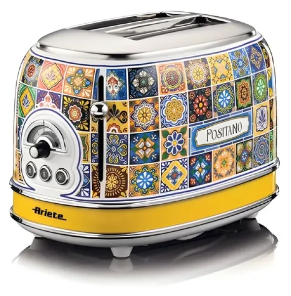 Ariete Positano multicolor / Hriankovač / 2 hrianky / 810 W / 6 úrovní opekania (0155PO)