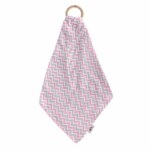 XKKO Hryzátko BMB s plienkou - Chevron Baby Pink