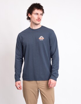 Patagonia M's L/S Great Waves Responsibili-Tee® Summit Blue M