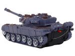 Mamido Tank R/C Diaľkovo ovládaný Svetlá Zvuk Námornícka modrá 1:18 27MHz