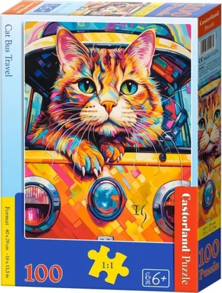 Castorland 111275 Mačka na cestách autobusom