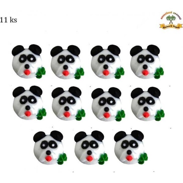 Cukrová ozdoba panda 11 ks - Fagos - Fagos