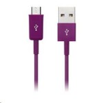 CONNECT IT CI-576 Colorz microUSB - USB kábel (M) - (M) 1m fialová (CI-576)