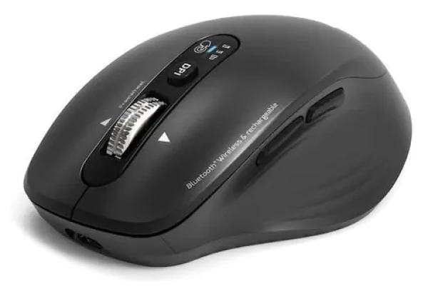 PORT CONNECT Business Office Collection čierna / Bezdrôtová nabíjacia myš / Bluetooth 2.4 GHz / FreeWheel / 3200 DPI (910202)