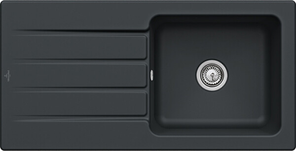 VILLEROY & BOCH VILLEROY & BOCH - Keramický drez Villeroy &amp; Boch Architectura 60, 336001R7, Pure Black 336001R7