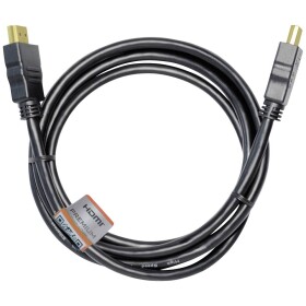 Maxtrack HDMI prepojovací kábel Zástrčka HDMI-A, Zástrčka HDMI-A 3.00 m čierna C 215-3 L Ultra HD (4K) HDMI HDMI kábel; C 215-3 L