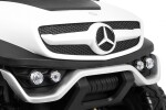 Mamido Detské elektrické auto Buggy 4x4 Mercedes-Benz Unimog biele