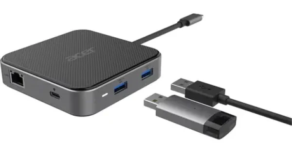 Acer 7v1 USB-C dokovacia stanica / Dokovacia stanica / USB4 / 2× USB-A 3.2 Gen2 / HDMI / DisplayPort / LAN (HP.DSCAB.013)
