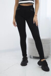 Kalhoty s lemováním na model 20590396 černé barvy - K-Fashion 3XL