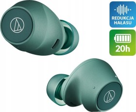 Audio-Technica Audio-Technica ATH-CKS30TW+, headphones (green, Bluetooth, USB-C, IPX55)