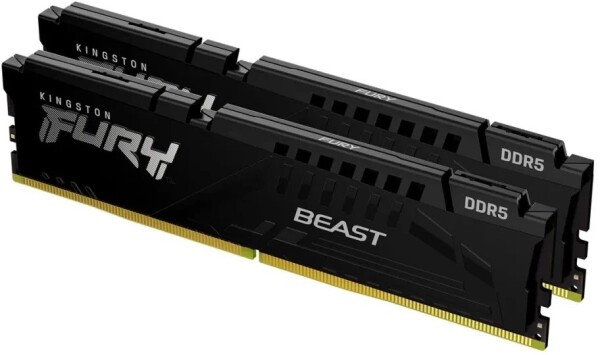 Kingston Kingston 64GB DDR5 6000MT/S CL30 DIMM/KIT OF 2 FURY BEAST Juodas XMP