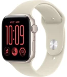 Apple Watch SE 3 (2026) GPS 44mm Hviezdne biele hliníkové telo - Pieskový športový remienok S/M / 140-190 mm (MJL34MP/A)