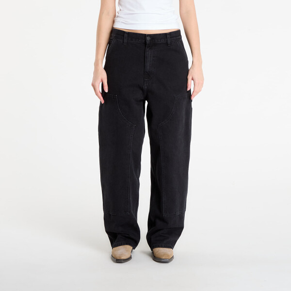 Kalhoty Carhartt WIP W' Brandon Double Knee Pant Black Stone Washed XS