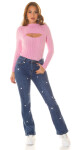 Sexy Musthave Bootcut Jeans "Hearts" denimblue 38