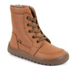 Detské zimné barefoot topánky UP TEX CORE Cognac Froddo G3160260-2 - 36
