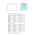 Mereo Sprchovací kút, Lima, obdĺžnik, zasúvací, 120x110 cm, chróm ALU, sklo Point CK84442K