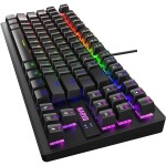 Marvo KG901 (US) čierna / mechanická klávesnica / USB / RGB / US layout / Jixian Blue / 87 kláves / 1.6m (KG901 US)