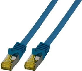 EFB Cat6A modrá / Patch kábel / S/FTP / LSZH / RJ-45 / 0,5 m (MK7001.0,5BL)