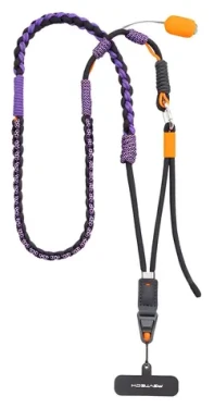 Pgytech LinkGo P-PG-061 fialová / Popruh na telefón / nastaviteľná dĺžka 111-136 cm / nosnosť 10 kg (P-PG-061)