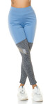 Sexy Leggings Overknees Style blue L/XL