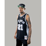 Mitchell Ness Pánske tričko NBA San Antonio Spurs Tim Duncan SMJYGS18208-SASBLCK98TDU