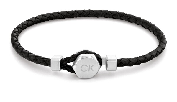 Calvin Klein Elegantný kožený náramok Latch 35000260