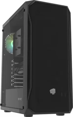 Fury Shobo SH4 RGB čierna / ATX / 3x USB-A / 1x 120 mm RGB / Priehľadná bočnica / Bez zdroja (NFO-2153)