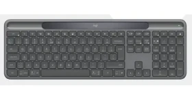 Logitech Signature Slim Solar K980 čierna / Klávesnica / Bezdrôtová / 2.4 GHz + Bluetooth / Solárne nabíjanie / Full-size (920-013773)