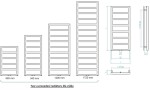 HOPA - Kúpeľňový radiátor PERTH čierna farba - Farba radiátora - Čierna, Rozmer radiátora - 500 × 1720 mm, výkon 640 W, Typ pripojenia - Stredové 50 mm RADPER501731SP