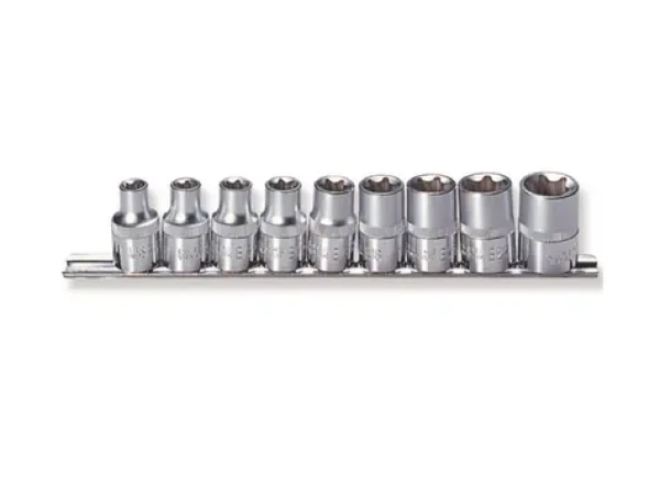 JONNESWAY Nástrčné hlavice TORX-E 1/2" sada 9ks (JS06H49S)