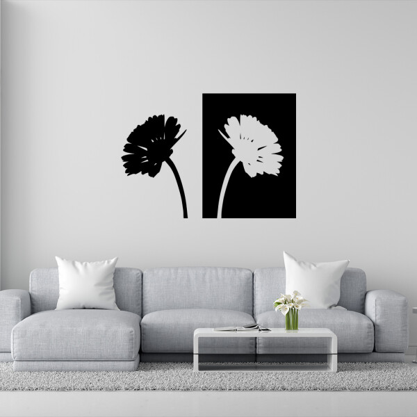 Veselá Stena Samolepka Margaréty Farba: černá, Veľkosť: 80 x 58 cm