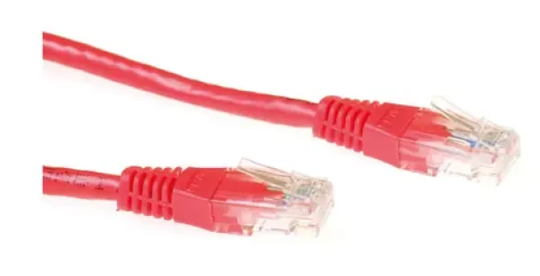MicroConnect CAT6 U/UTP 5m červená / PVC (B-UTP605R-B)