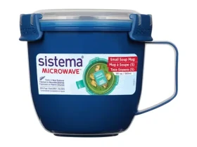 Sistema Microwave Small Soup Mug Hrnček na polievku 565 ml modrá (8592001423473)