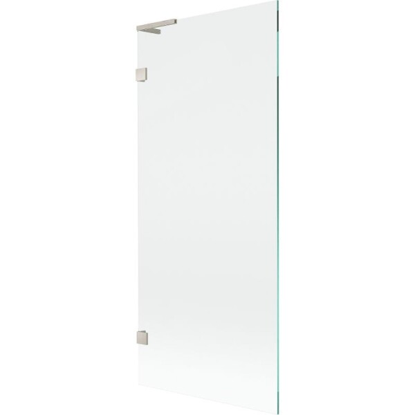 MEXEN/S - Lunar L vaňová zástena FIX 80 x 150, transparent, nikel kartáčovaný 897L-080-000-97-00