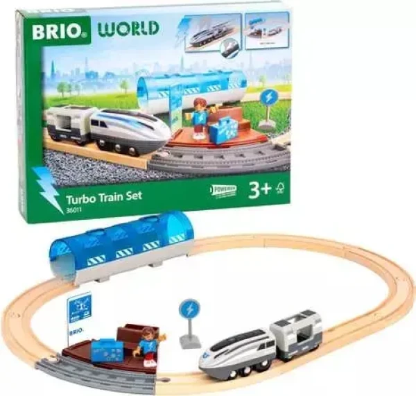 Brio Vlaková sada s turbo vlakom
