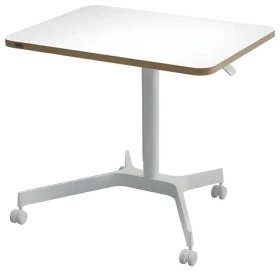 Leitz Ergo pojazdný výškovo nastaviteľný stôl biela / Stôl / 75-114 cm / nosnosť 20 kg / 80×60 cm (65360001)